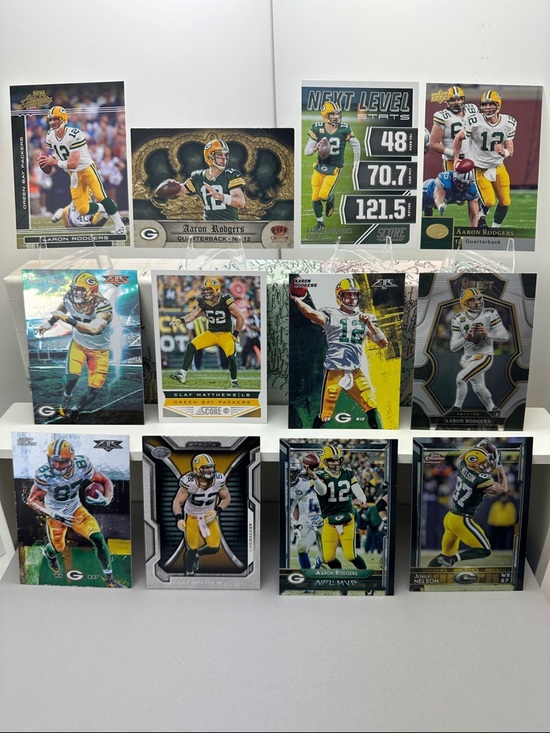 Topps Other - (7) Aaron Rodgers Packers cards w/ Clay Matthews and Jordy Nelson lot of 12